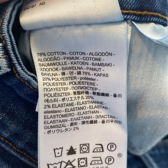 Levi’s Mid Rise Skinny Medium Wash Women’s Denim Jeans Size 14 32 x 32 Casual - Picture 8 of 9